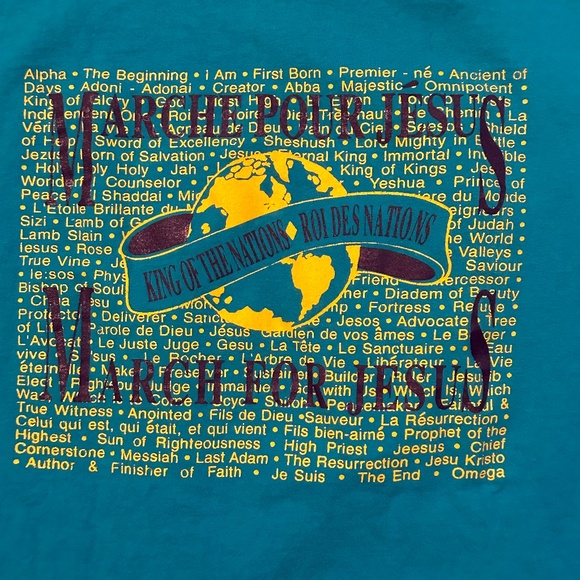 Vintage March for Jesus Double Print Single Stitch Baggy Tee - Picture 4 of 5
